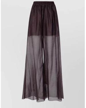 DR. HOPE Lyocell Wide-Leg Trousers - Purple