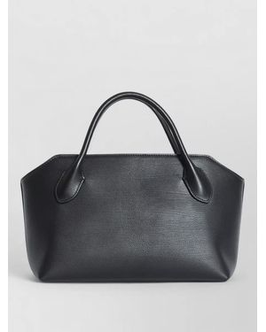 The Row Terrasse Shoulder Bag Cut Out Corners - Black