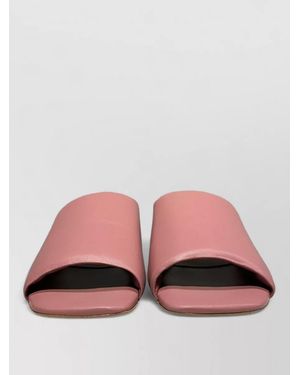 LA ROSE Leather Mules - Pink