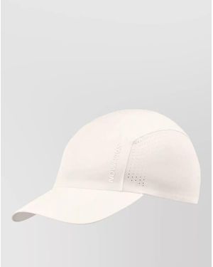 Salomon Performance Cap Curved Brim Perforated Panels - Natural