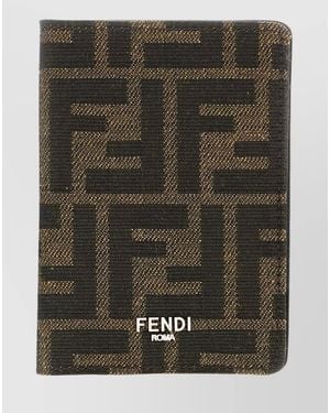 Fendi Leather Card Holder - Green