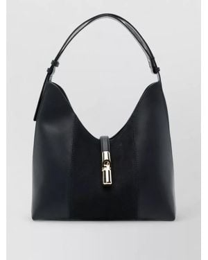 Furla 1927 Leather Shoulder Bag - Black