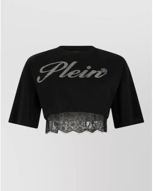 Philipp Plein Cotton T-Shirt - Black