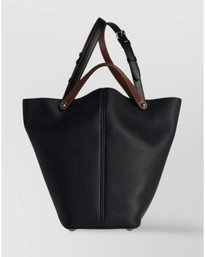 Maison Margiela Dress-Age Leather Shoulder Bag - Black