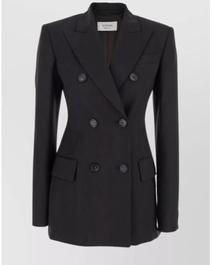 Sportmax Adamo Double Breasted Tailored Blazer - Black