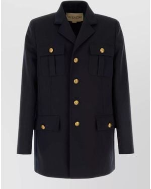 Valentino Garavani Wool Blazer - Blue