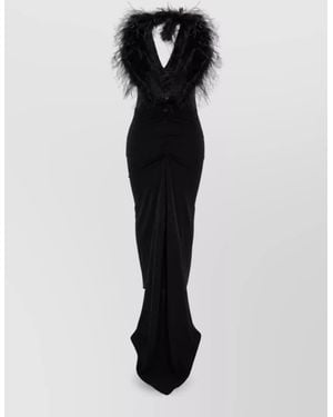 Blumarine Jersey Maxi Dress - Black