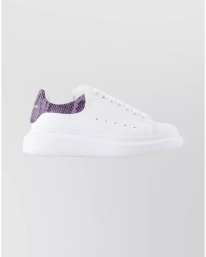 McQueen Oversized Sneakers Featuring Platform Sole - White