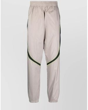 Givenchy Calf Leather Relaxed-Fit Tapered Track Trousers - White
