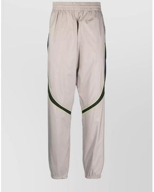 Givenchy Calf Leather Relaxed-Fit Tapered Track Trousers - White