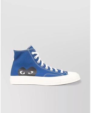 Comme des Garçons Canvas High-Top Trainers - Blue