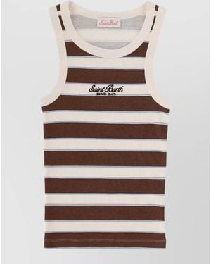 MC2 Saint Barth Logo Tank Top - Natural