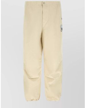 Maison Mihara Yasuhiro Ripstop Parachute Shorts Back And Side Pockets - Natural