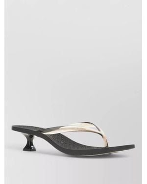Tory Burch Rubber Jelly Sandals Open Toe Strap - Multicolor