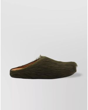 Marni Leather Fussbet Slippers - Multicolour