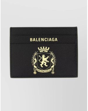 Balenciaga Leather Card Holder - Black