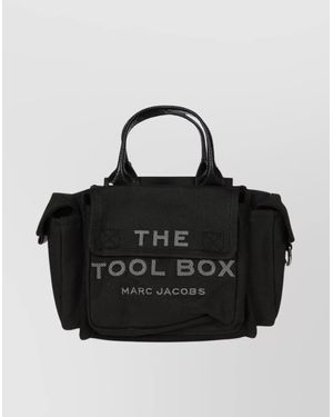 Marc Jacobs Tote With Top Handles And Detachable Strap - Black