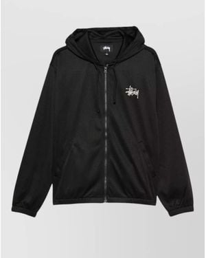 Stussy Hooded Jacket Elastic Cuffs Street Style - Black