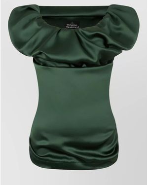 Vivienne Westwood Sleeveless Draped Top - Green