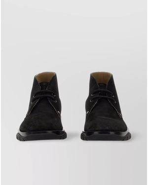 McQueen Suede Boots - Black