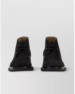 McQueen Suede Boots - Black