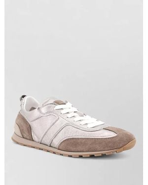 Brunello Cucinelli Leather Low-Top Sneakers - Pink