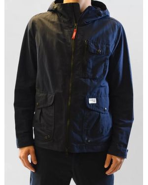 Fay Hooded Jackets Chest Pocket Side Pockets Cuffs - Black