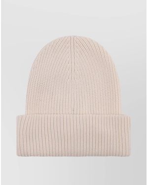 Barrow Ribbed Cuffed Wool Hat - Natural