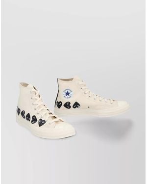 COMME DES GARÇONS PLAY Canvas High-Top Trainers - Natural
