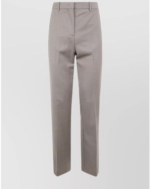 Golden Goose Virgin Wool Relaxed-Fit Straight Trousers - Grey