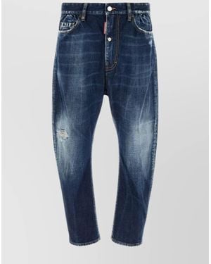 DSquared² Faded Five-Pocket Denim Pants - Blue