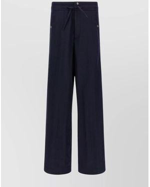 Dries Van Noten Prima Wide-Leg Trousers - Blue