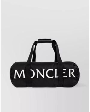 Moncler Round Gym Bag Top Handles - Black