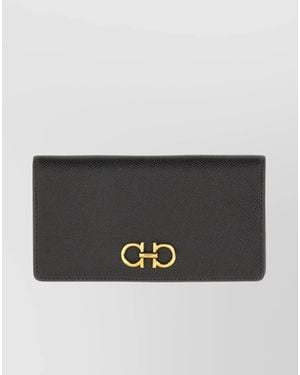 Ferragamo Leather Purse - Grey