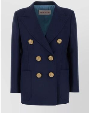 Valentino Garavani Virgin Wool Blazer - Blue