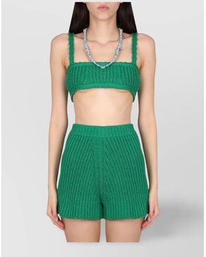 Alanui Cotton Bralette - Green