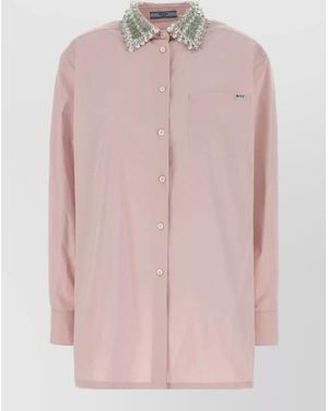 Prada Cotton Poplin Shirt - Pink