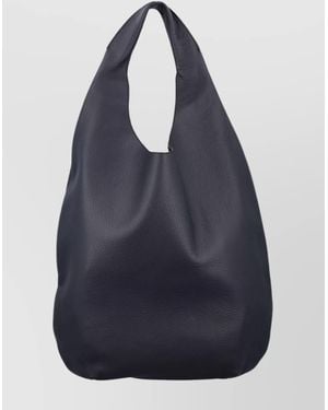 A.P.C. Soft Grained Leather Slouchy Shoulder Bag - Blue