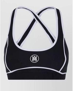 Amiri Pleated Sports Bra - Black