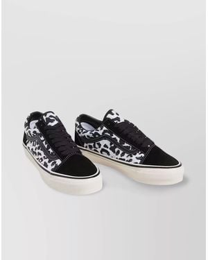 Vans Low-Top Stitched Sneakers Rubber Sole - Multicolor