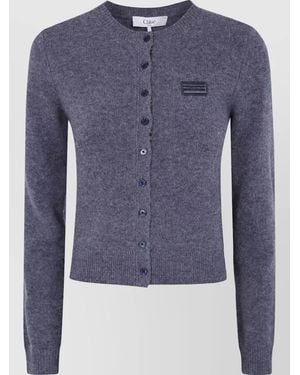 Chloé Wool Cardigan - Blue