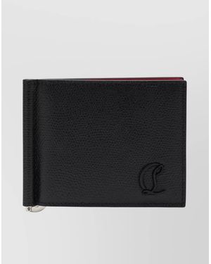 Christian Louboutin Mooncrest Leather Card Holder - Black