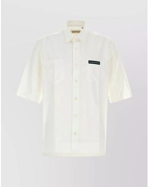 NAMACHEKO Cotton Poplin Shirt - White