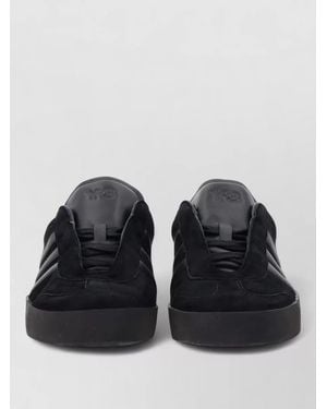 Y-3 Gazelle Lace Up Sneakers Rubber Sole - Black