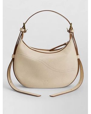 Atp Atelier Silea Mandorla Leather Shoulder Crossbody Bag - Natural