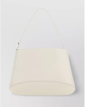 Low Classic Leather Shoulder Bag - Natural