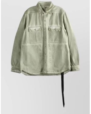 Rick Owens Cotton Shirt - Green