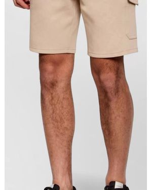 Tommy Hilfiger Tech Cargo Shorts Back And Side Pockets - Natural