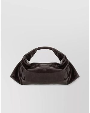 STAUD Compact Slouchy Top Handle Bag - Brown