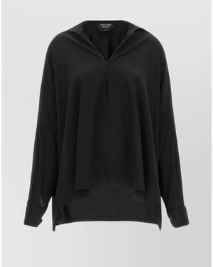 Tom Ford Crepe De Chine Shirt - Black